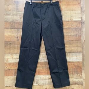 New With Tags Mens Red Kap Flat Front Casual Black Work Uniform Pants Size 24/32